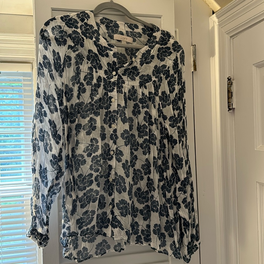 Button Down Loft Top - image 1